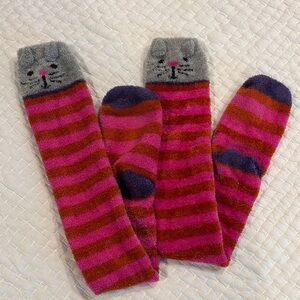Animal high top fuzzy socks